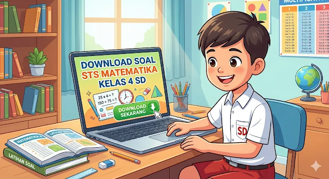 Download Soal STS Matematika Kelas 4 Semester Genap Kurikulum Merdeka