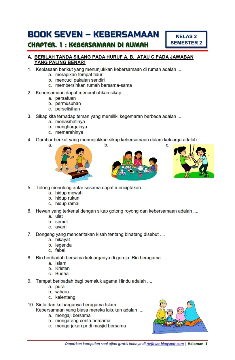 Rahasia Dapatkan Nilai Sempurna: 25 Soal Ulangan Semester 1 Kelas 4 Tema 2 Terbukti Ampuh! Rahasia Dapatkan Nilai Sempurna: 25 Soal Ulangan Semester 1 Kelas 4 Tema 2 Terbukti Ampuh!
