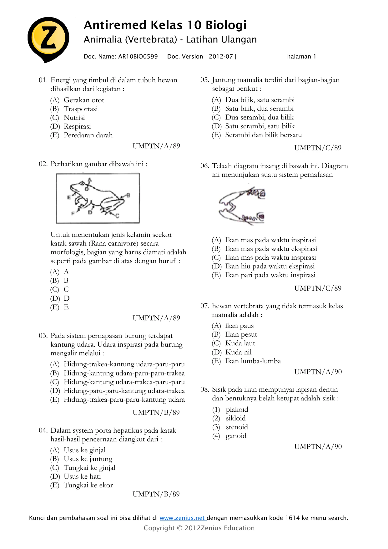 Soal Biologi Dalchaebi Soal Biologi Dalchaebi
