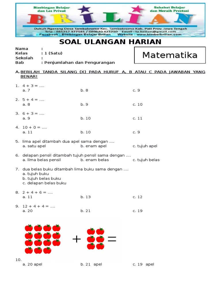 Contoh Soal Matematika Kelas 2 Sd Dalchaebi Contoh Soal Matematika Kelas 2 Sd Dalchaebi