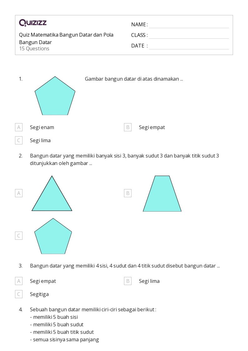 Ternyata Ini 5 Soal Bangun Datar Kelas 2 SD yang Paling Sering Muncul dan Wajib Kamu Tahu